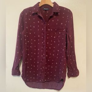 Madewell Star Grid flannel
